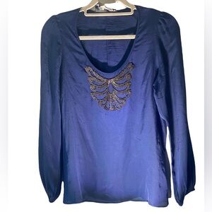 Fifteen Twenty long sleeve silk blouse size S